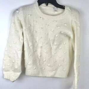 Splendid Girl’s Off White Long Sleeve Sweater Size 7